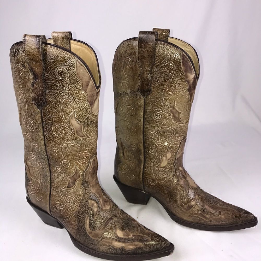 Corral  Womens Brown Cutout Western Style boots